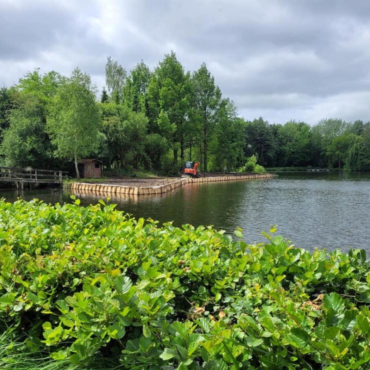 Fascinage de berges vers Saint-Omer